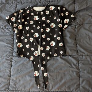 Blackmilk boo Tie Front Tee Mario Nintendo